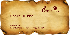 Cseri Minna névjegykártya